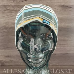 Kavu Hat Beanie Creekside Women's Bella Striped Poly-Knit Logo Outdoor Sporty